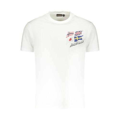 Napapijri white cotton mens - napapijri,