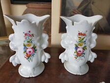 COPPIA VASI PORCELLANA MARCATI J.P JACOB PETIT  E.D XIX SECOLO 