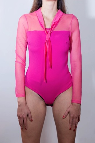 Body con cravattino - in, raso