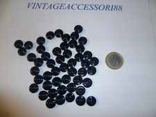 50 BOTTONI BLU PLASTICA DIAMETRO 1 CM X CAMICIA CAMICETTA ABITO SARTORIA SARTO