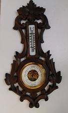 Antico Barometro Termometro Antique Barometer Guignard Yverdon Scala Reaumur