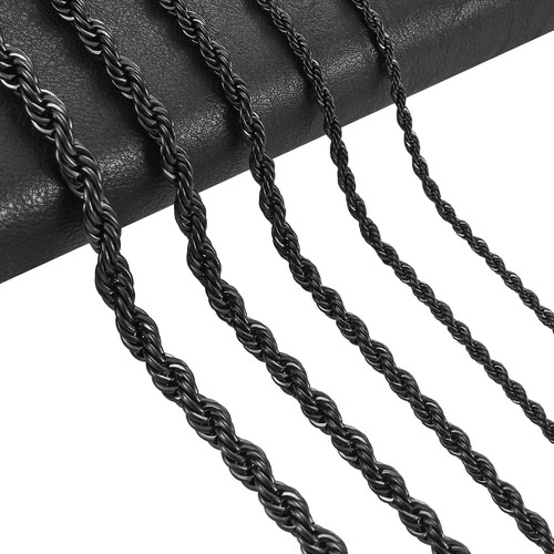 Collana cordino twist acciaio