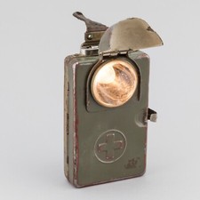 ELVES Torcia Pila militare 2° WW Svizzera Mendrisio 1940  FUNZIONANTE!