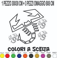 Sticker Abarth adesivo tuning scorpione auto fiat 500 punto  stickers (Replica)