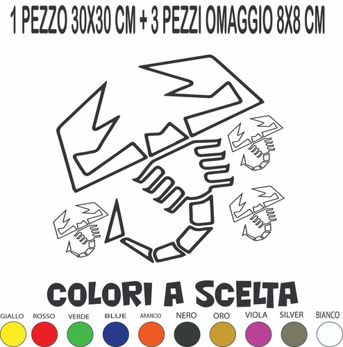 Sticker abarth adesivo - abarth,