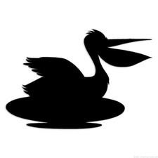 Stork Pelican Silhouette -