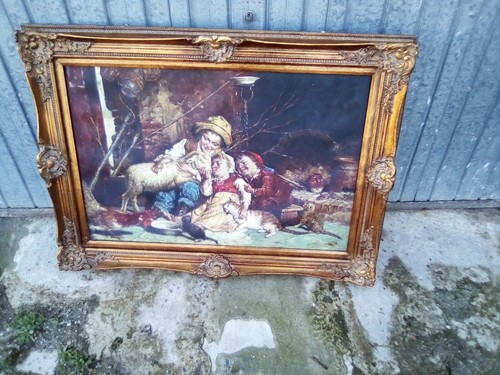 Quadro dipinto stile antico - quadro,