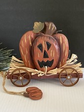 Fall Pumpkin Wood Pull Along