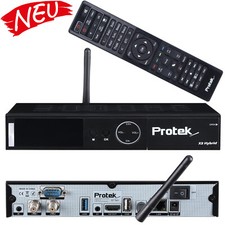 Protek X2 4K UHD Linux E2 Ricevitore Sat Wifi LAN 2x DVB-S2 TV via cavo