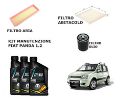 KIT TAGLIANDO FIAT 500 PANDA NATURAL POWER 1.2 GPL METANO SELENIA GAS + 3 FILTRI
