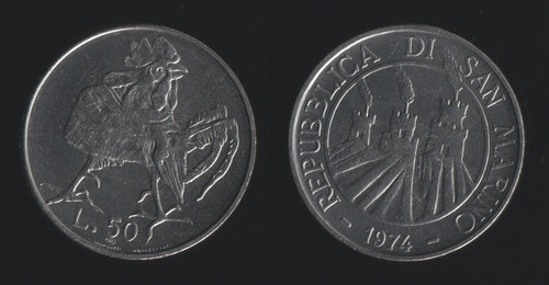 San marino lire - san,