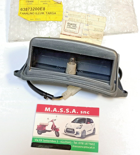 Fanalino luce targa piaggio - luce,