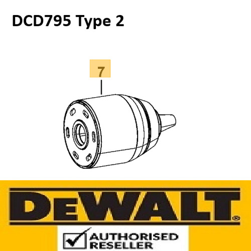 Mandrino originale dewalt - mandrino,