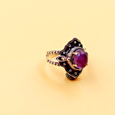 Anello veleno ametista fatto a