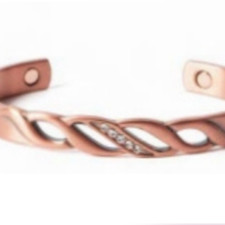 BRACCIALE RAME STRASS