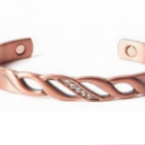 Bracciale rame strass - rame,