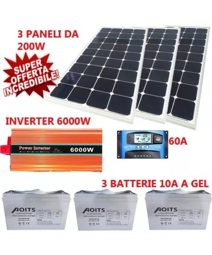 Kit fotovoltaico 3kw - kit,