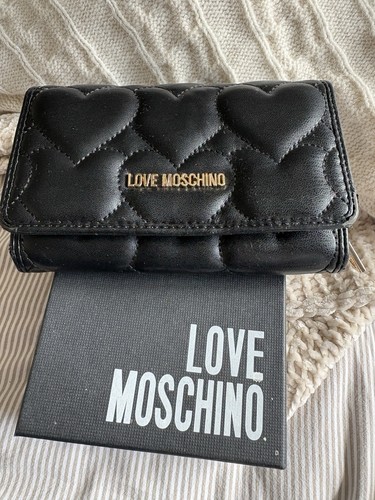 Portafoglio love moschino nero - moschino,