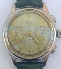 OROLOGIO HEUER VINTAGE anni '50 CRONOGRAFO Cal. VALJOUX 22. ACCIAIO 