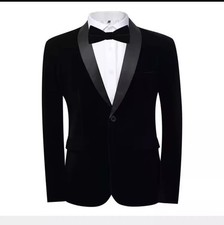 Giacca Uomo Nero Velluto