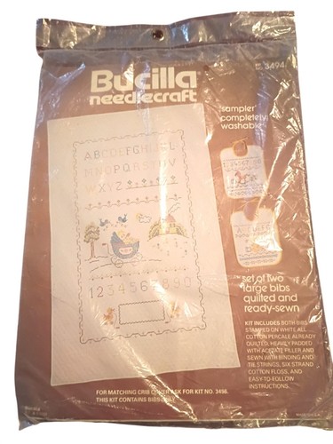 Bucilla needlecraft baby - needlecraft, bib