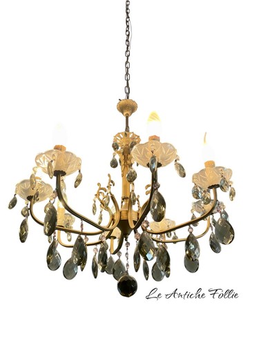 Lampadario classico ottone - lampadario, in