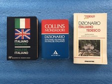 3 dizionari tascabili: Italiano/Inglese, Italiano/Francese e Italiano/Tedesco