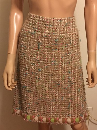 Gonna tweed coriandoli chanel - tweed,