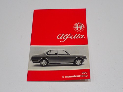 Alfa romeo alfetta - romeo, libretto
