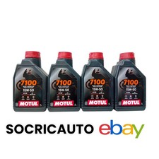 4 Litri Olio Moto Motul 7100 4T 15W50 Ester Sport & Adventure  Road & Off Road