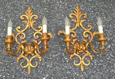 COPPIA APPLIQUE vintage Italia