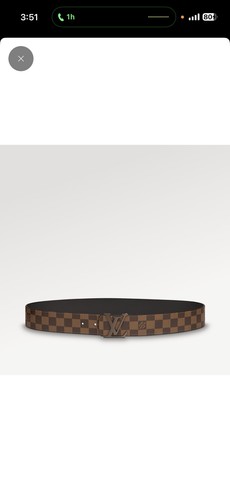 Damier louis vuitton belt - damier,