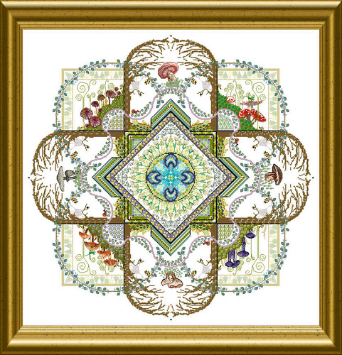 Mandala cross stitch pattern - mandala,