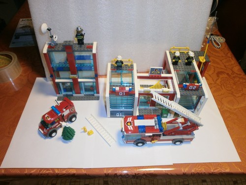 Lego pompier 7208 caserne - caserne, des