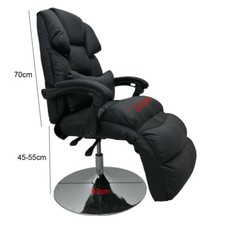 360 degree Black Flexible Rotation Adjustable Air Pressure Massage Chair Couch f