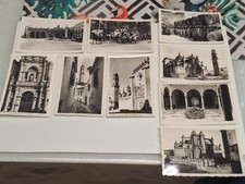 Lotto 9 cartoline bianco e nero Spagna Jerez Animate e monumenti anni 50-60