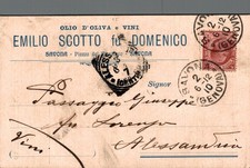 savona Olio di Oliva Emilio Scotto fu Domenico  F.  Piccolo  spedita