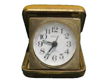 vecchia SVEGLIA MECCANICA DA VIAGGIO VEGLIA 2 JEWELS con custodia portatile di