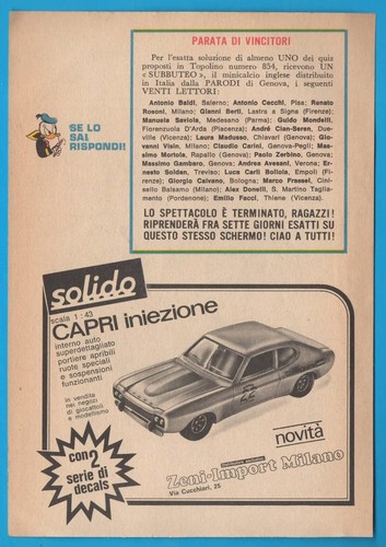 Solido ford capri - capri, 1972