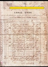 14299 CARLO ERBA - MILANO vedi mod. personalizzo