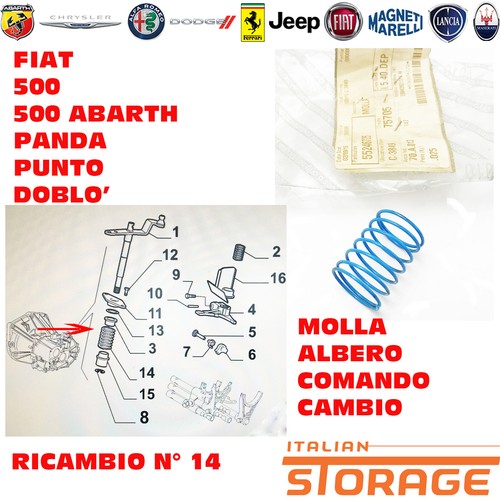 Fiat 500 anche abarth molla - fiat,