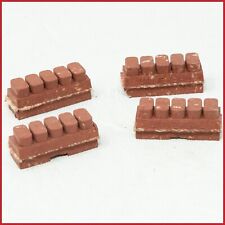 NOS SET 68 PASTIGLIE FRENO UNIVERSALI SCARPE VINTAGE CORSA STRADA BICI BICICLETTA ROSSO