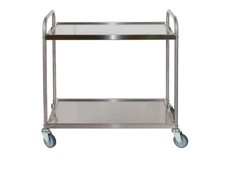 Gimetal carrello inox 2 piani 103x53x92cm