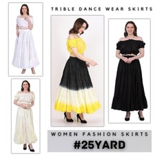 Gonne da donna 25 iarde hippie/4 livelli/bohemien/flamenco/zingaro/bombazo...