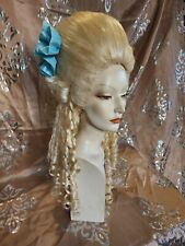 Parrucca  Donna 1700 Costume Storico Biondo platino PIANURE