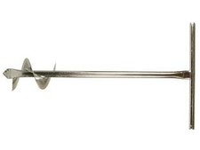 TRIVELLA MANUALE CON ELICA  ø mm.150, asta tubolare ø cm.3x88h.    IL CAMPO