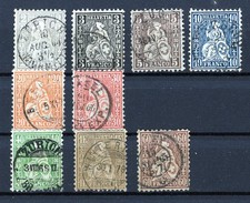 Svizzera 20/28 Helvetia seduta timbrata. 60 C difetti, 508,10€ Michel.