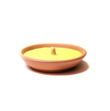 Fiaccole alla citronella 5 pz candele uso esterno vaso coccio zanzare giardino