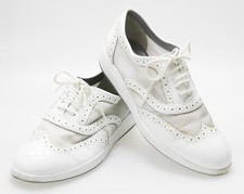 HOGAN scarpe donna EU 36 pizzo mandorla cordoncino Oxford bianco lucido