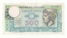 500 LIRE MERCURIO  PRIMA SERIE